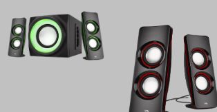 Cyber Acoustics Bluetooth Speakers with LED Lights