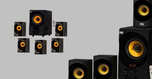 Acoustic Audio AA5102 Bluetooth Powered 5.1 Speaker System Home Theater Surround