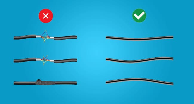 Replace Damaged or Poorly Shielded Cables